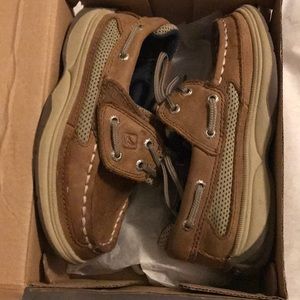 Sperry topsider boys size 10M tan